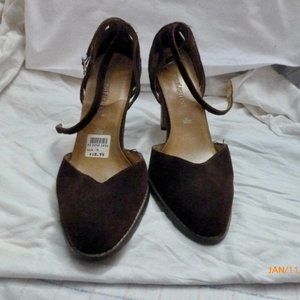 Highlights Brown Ankle Strap Heels